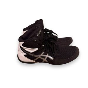 Asics Kid's‎ Boy's Matflex 6 Grade School Black Wrestling Shoes Sz 2.5